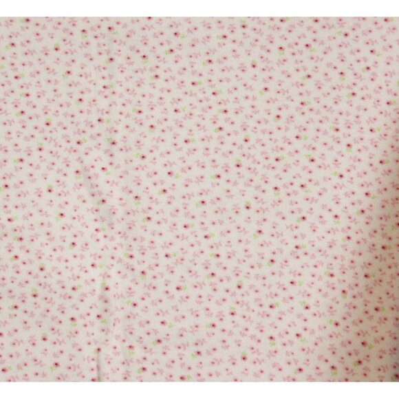 Carters Baby Girl Blanket Pink Stripes Calico Flowers 30" Stroller Car Seat Swad - Picture 8 of 12